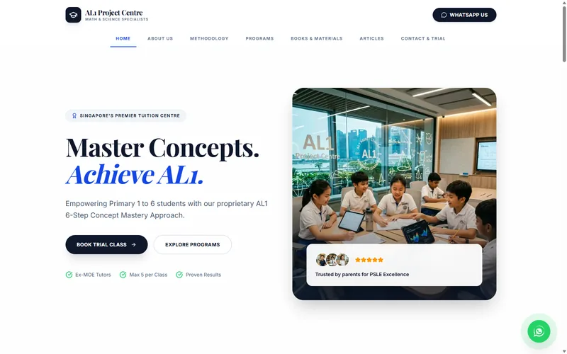 AL1 Project Centre website